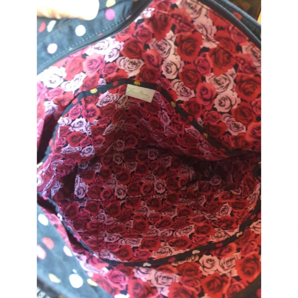 Vera Bradley Havana Dots Large Tote Bag And Wallet EUC Shoulder Bag